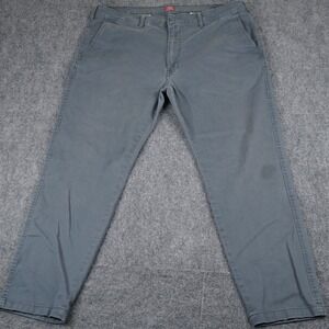 VTG Levis XX Chino Standard Taper Pants Mens 38x30 Grey Blue Slate Stretch Twill